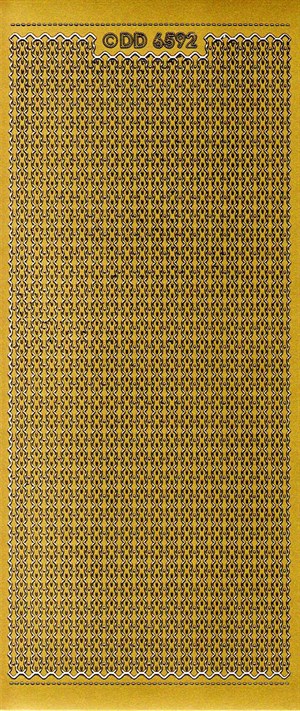 6592 - Kanter - stickers - guld